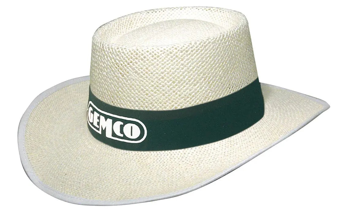 Headwear White Classic String Straw Hat X12 - S4266 Headwear Professionals